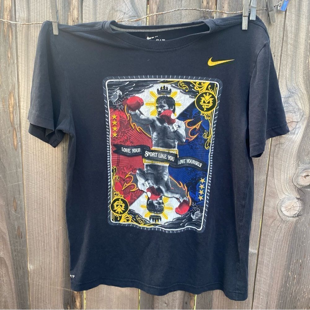 Nike Manny Pacquiao MP Love Your Sport Like You Love Yourself Boxing T-Shirt S